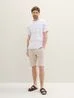 Tom Tailor C Neck Tshirt Blue Beige Blockstripe