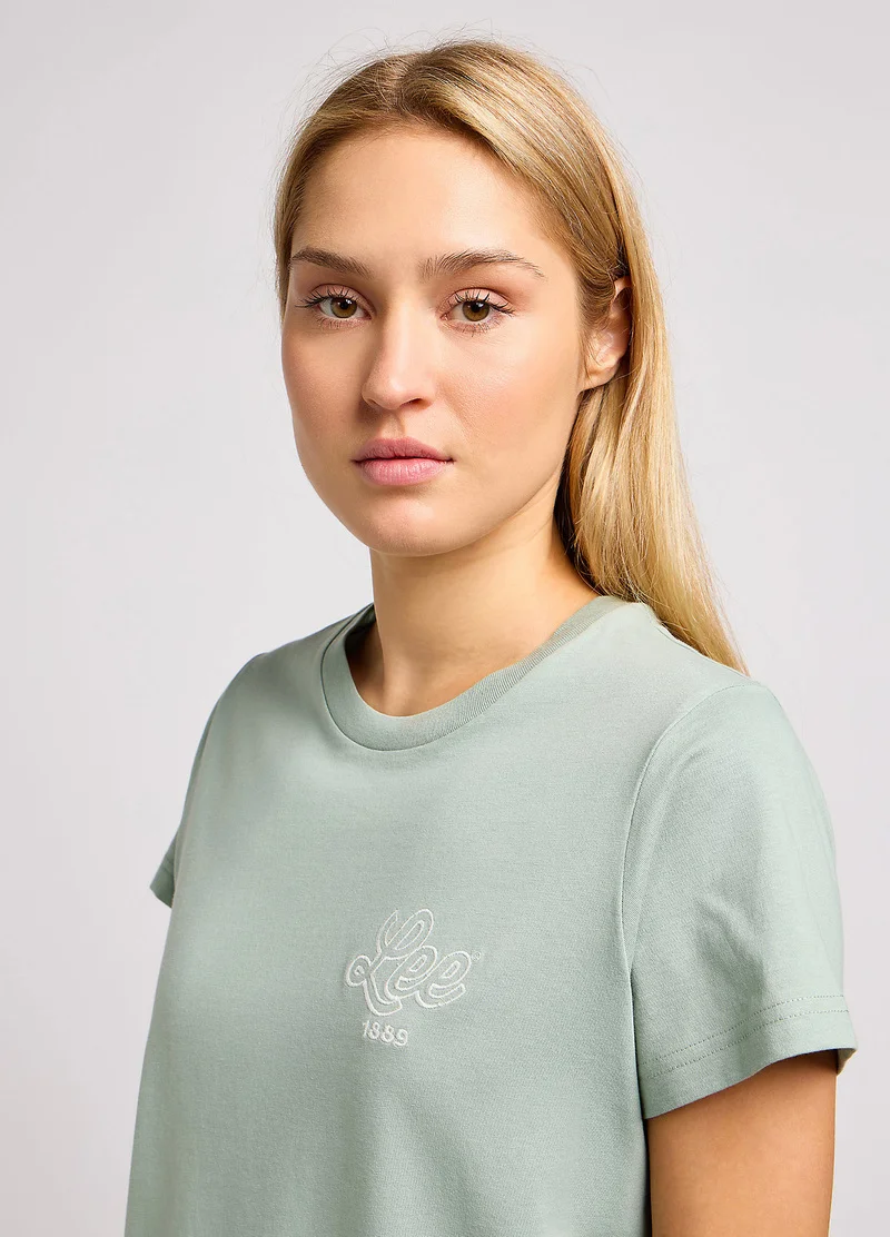 Lee Small Logo Tee Intuition Grey