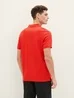 Tom Tailor Basic Polo With Contrast Basic Red