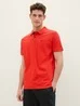 Tom Tailor Basic Polo With Contrast Basic Red