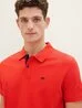Tom Tailor Basic Polo With Contrast Basic Red