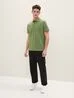 Tom Tailor Basic Polo With Contrast Dull Moss Green