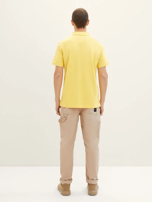 Tom Tailor Basic Polo With Contrast Sunny Yellow