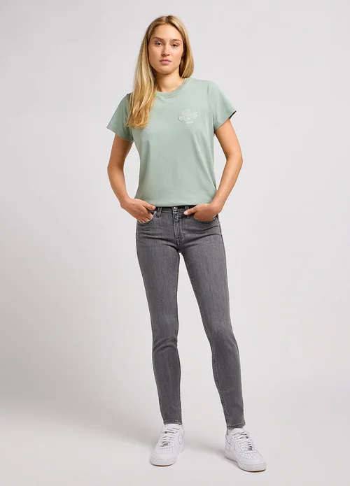 Lee Small Logo Tee Intuition Grey