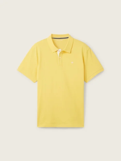 Tom Tailor Basic Polo With Contrast Sunny Yellow