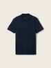Denim Tom Tailor Basic Polo Shirt With A Logo Print Sky Captain Blue
