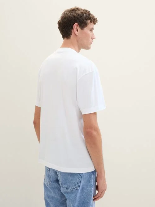 Denim Tom Tailor T Shirt Denim White