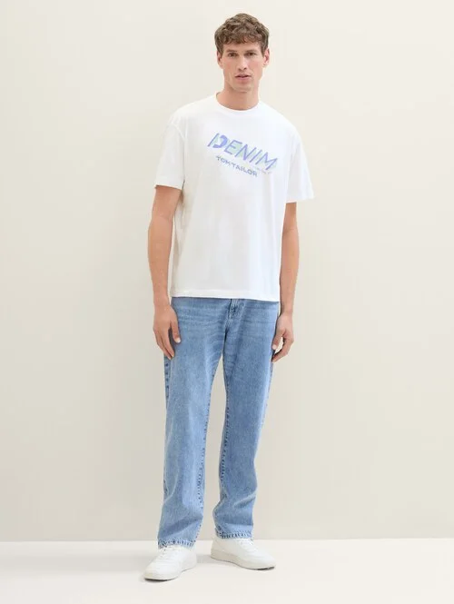 Denim Tom Tailor T Shirt Denim White