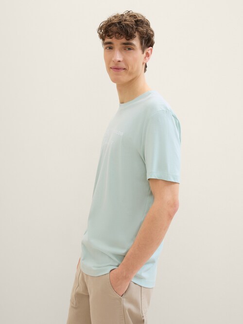 Denim Tom Tailor T Shirt Sea Foam - 1042042-17549