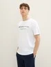 Denim Tom Tailor Logo T Shirt White