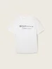 Denim Tom Tailor Logo T Shirt White