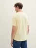 Denim Tom Tailor Logo T Shirt Pastel Light Yellow