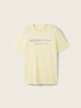 Denim Tom Tailor Logo T Shirt Pastel Light Yellow - 1042042-26299