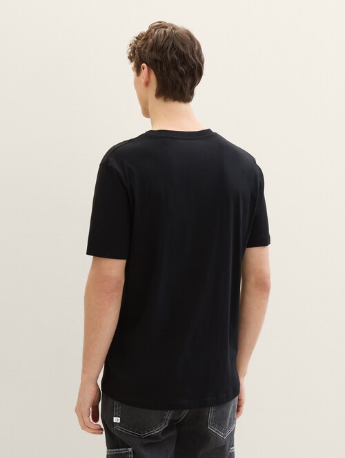 Denim Tom Tailor T Shirt Black - 1042042-29999