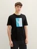 Denim Tom Tailor T Shirt With Print Black