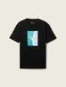 Denim Tom Tailor T Shirt With Print Black