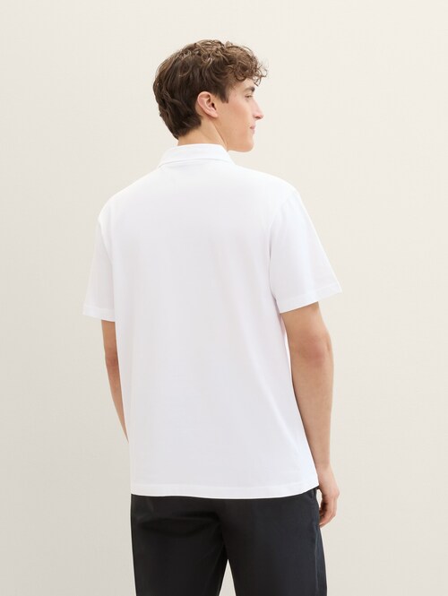 Denim Tom Tailor Polo Tee White - 1042109-20000