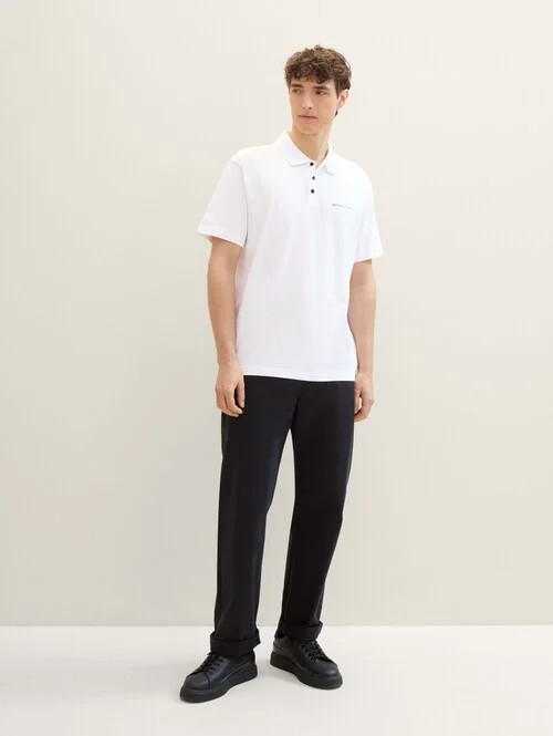 Denim Tom Tailor Polo Tee White