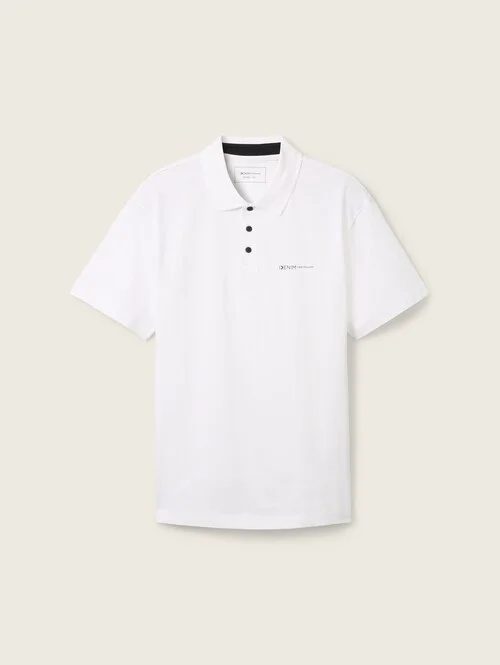 Denim Tom Tailor Polo Tee White