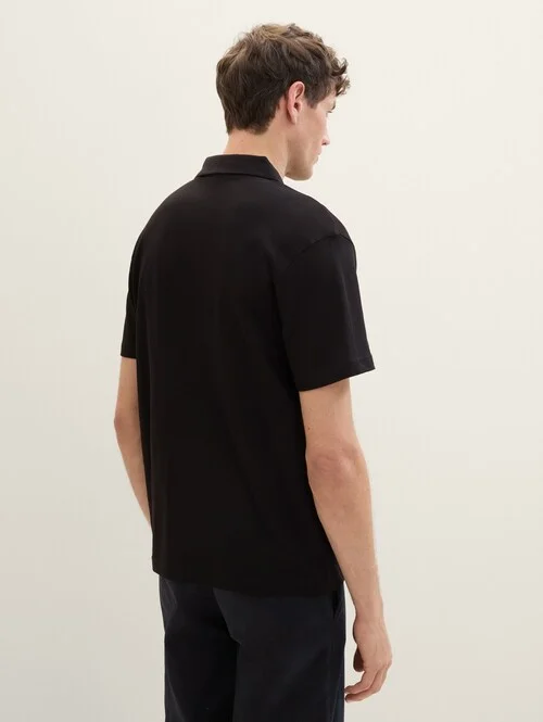 Denim Tom Tailor Polo Tee Black