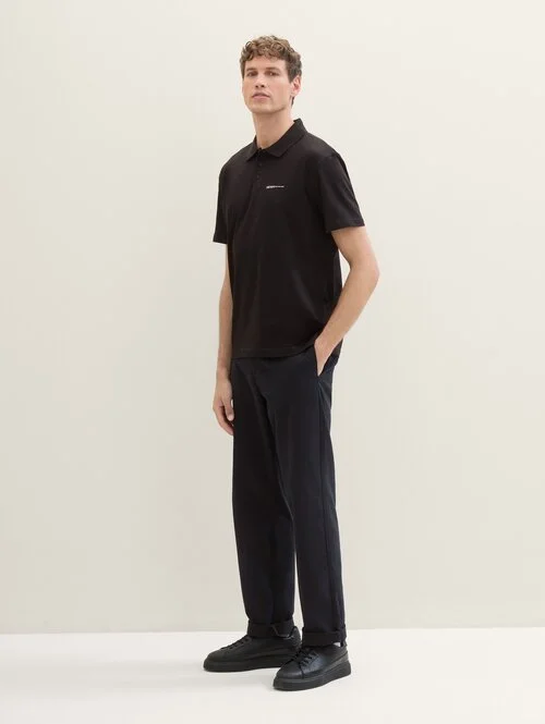 Denim Tom Tailor Polo Tee Black