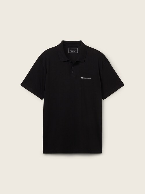 Denim Tom Tailor Polo Tee Black - 1042109-29999