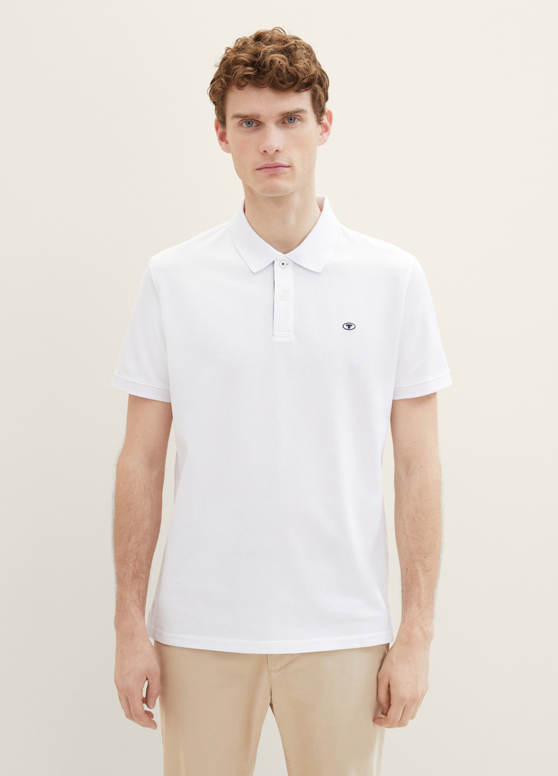 Tom Tailor Basic Polo Shirt White - 1027713-20000