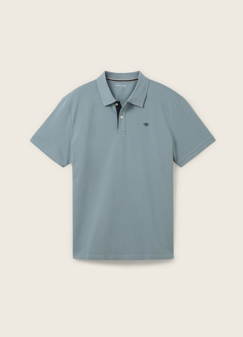 Tom Tailor Basic Polo Shirt Grey Mint - 1027713-27475