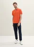 Tom Tailor Basic Polo With Contrast Marocco Orange