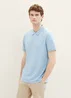 Tom Tailor Basic Polo With Contrast Washed Out Middle Blue