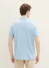 Tom Tailor Basic Polo With Contrast Washed Out Middle Blue
