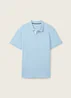 Tom Tailor Basic Polo With Contrast Washed Out Middle Blue