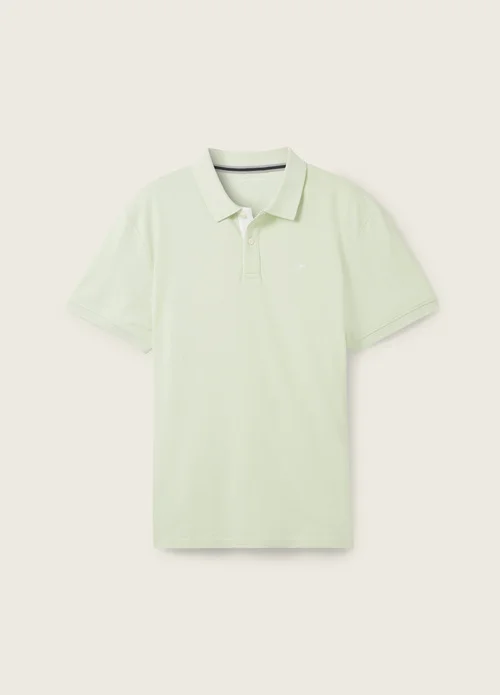 Tom Tailor Basic Polo With Contrast Tender Sea Green