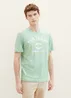 Tom Tailor T Shirt With A Logo Print Paradise Mint