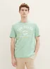 Tom Tailor T Shirt With A Logo Print Paradise Mint