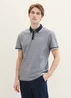 Tom Tailor Basic Polo Shirt Navy White Two Tone Pique