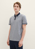 Tom Tailor Basic Polo Shirt Navy White Two Tone Pique - 1040822-24571