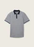 Tom Tailor Basic Polo Shirt Navy White Two Tone Pique