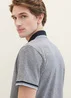 Tom Tailor Basic Polo Shirt Navy White Two Tone Pique