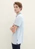 Tom Tailor Basic Polo Shirt White Foggy Blue Twotone