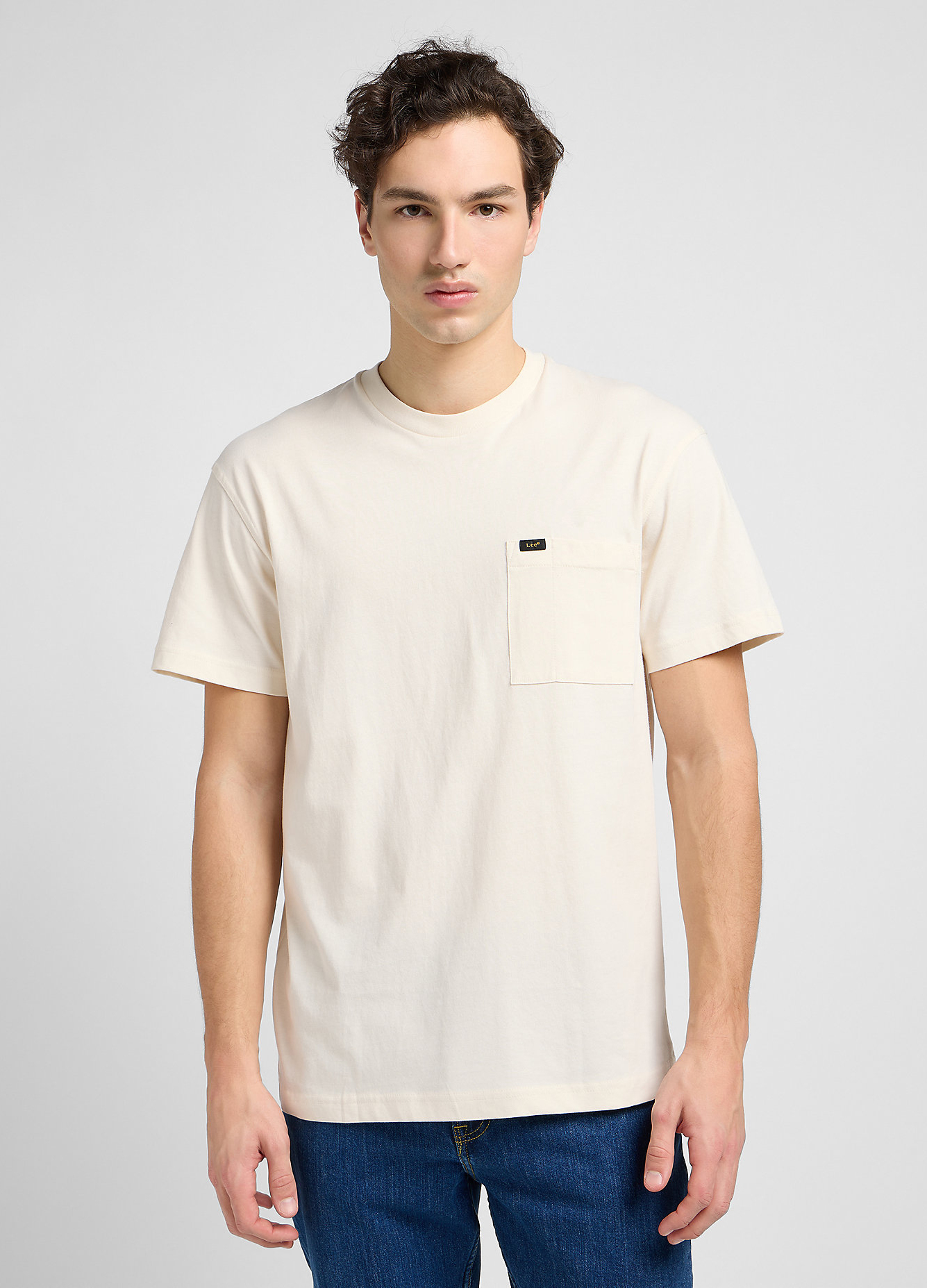 Lee Relaxed Pocket Tee Ecru - LL02FPA74