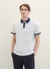 Tom Tailor Basic Polo Shirt Offwhite Streaky Two Tone