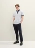Tom Tailor Basic Polo Shirt Offwhite Streaky Two Tone