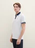 Tom Tailor Basic Polo Shirt Offwhite Streaky Two Tone