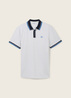 Tom Tailor Basic Polo Shirt Offwhite Streaky Two Tone - 1040822-27054