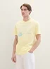 Tom Tailor C Neck T Shirt Light Yellow