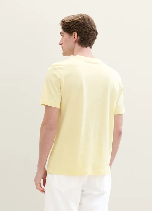 Tom Tailor C Neck T Shirt Light Yellow