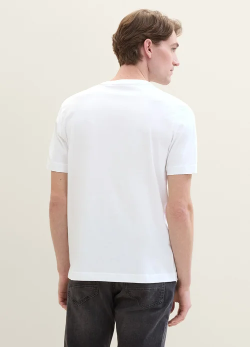 Tom Tailor T Shirt With A Text Print White