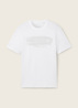 Tom Tailor T Shirt With A Text Print White - 1040956-20000