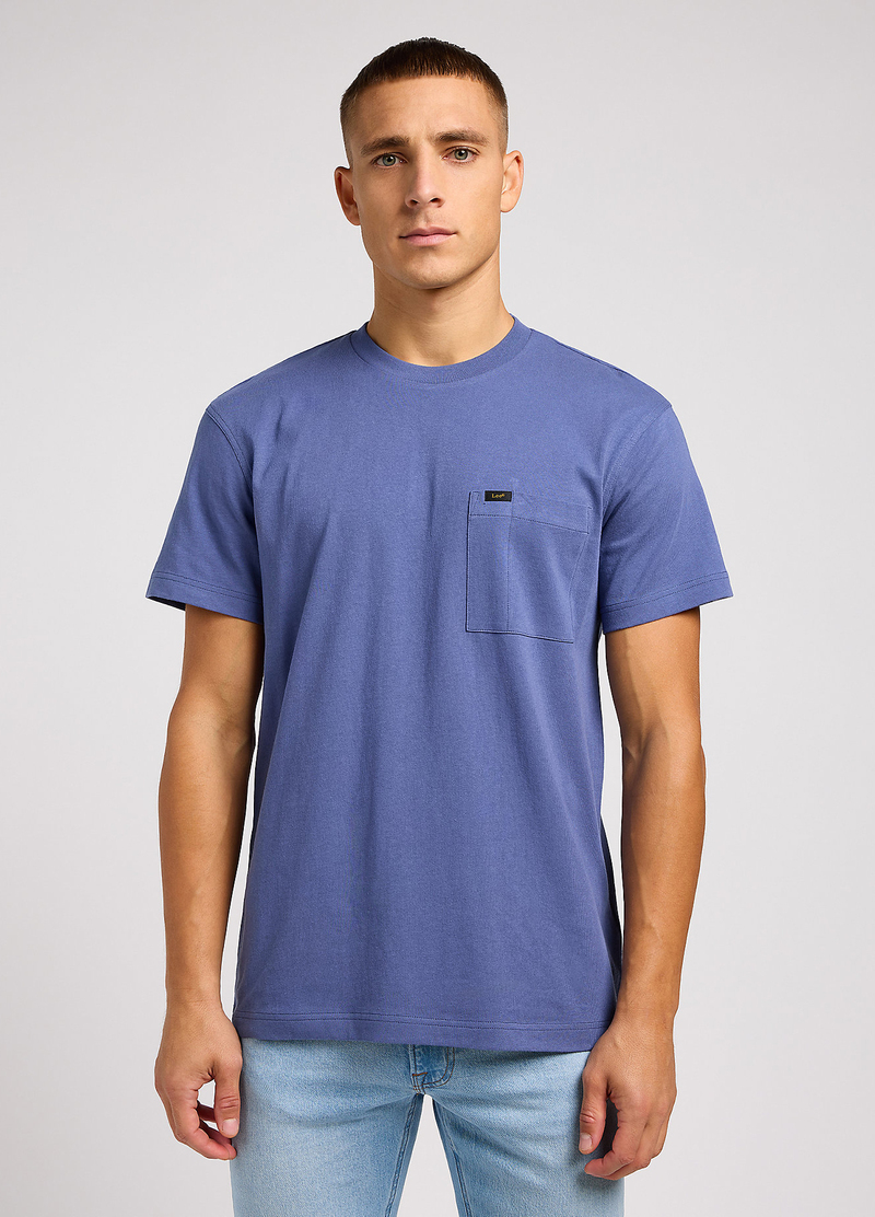 Lee Relaxed Pocket Tee Surf Blue - 112349089